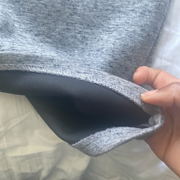 Grey Scuba Fabric Midi Pencil Skirt - Picture 2 of 4